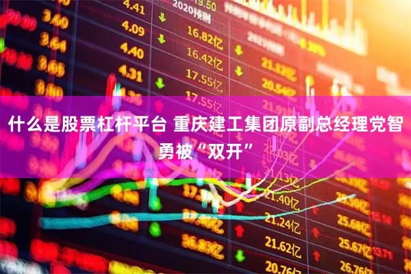 什么是股票杠杆平台 重庆建工集团原副总经理党智勇被“双开”